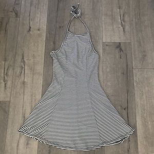 Halter top stripe dress. Size large.